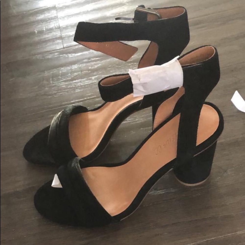 Nwt Madewell Rosalie High Heels Sandals- Black